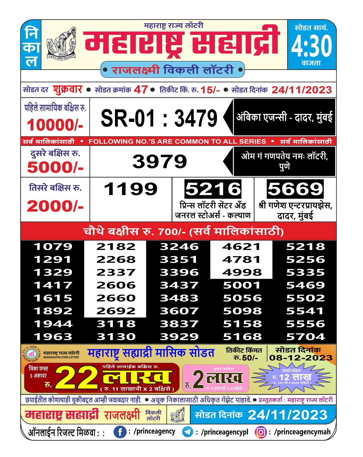 1) Maharashtra Ganesh Laxmi... - Vikrant Lottery Center | Facebook